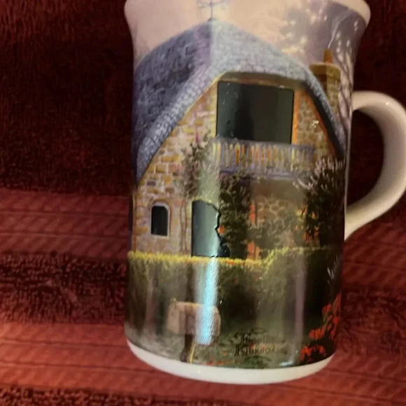 Vintage Thomas Kinkade Lilac Cottage cup - Picture 2 of 3